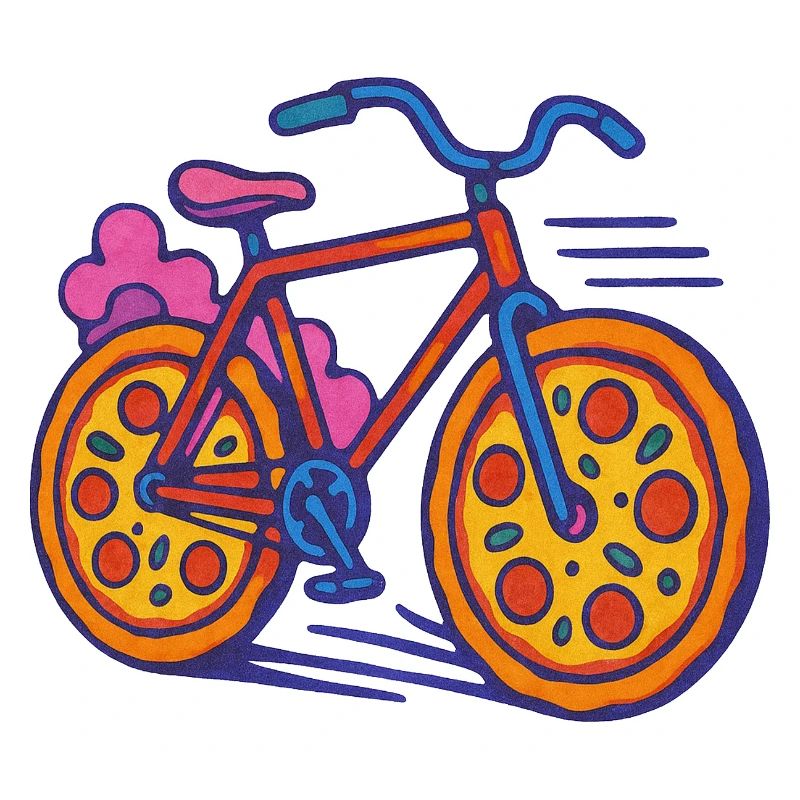 Pizza Bike Pop Art