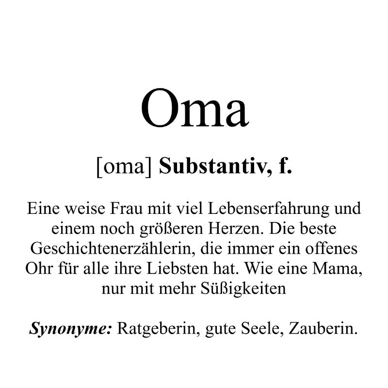Oma Definition Dictionary