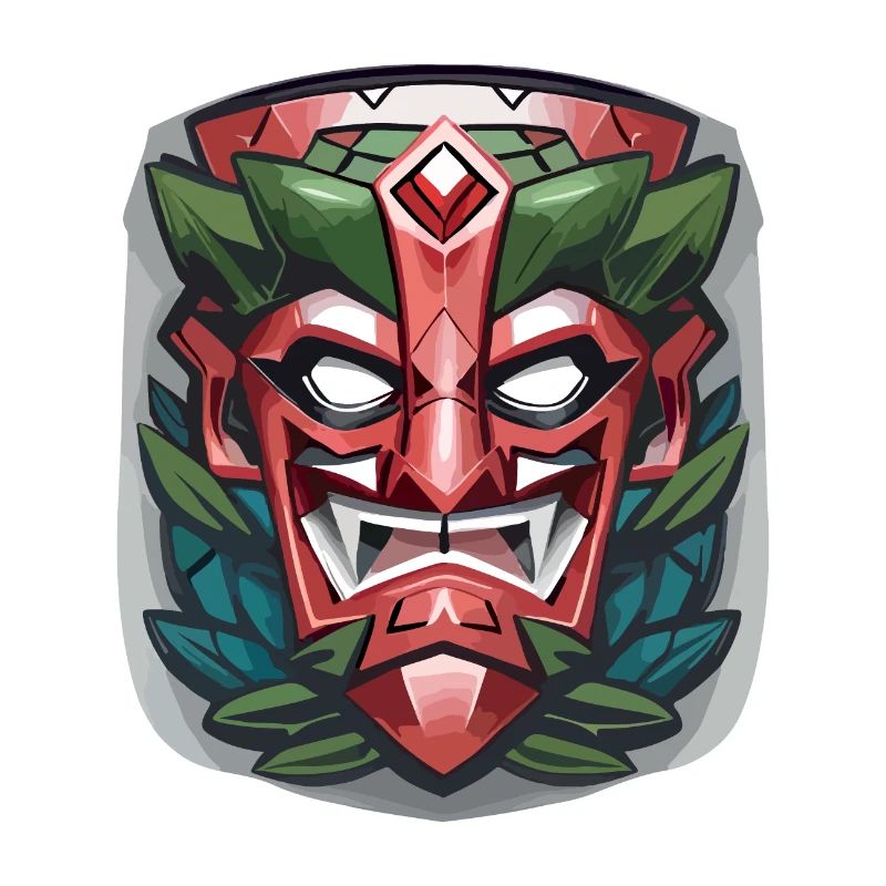 Böse Tiki Maske