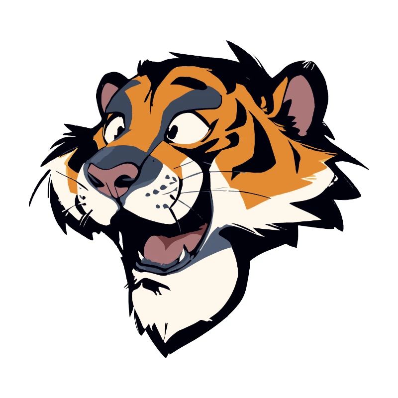 Glücklicher Tiger