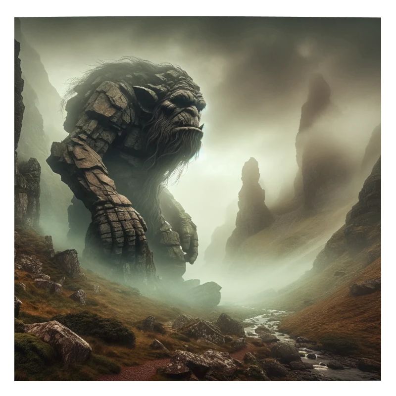 Troll im Nebel