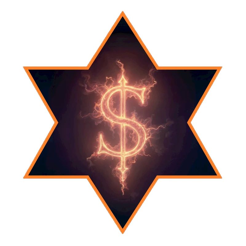 Brennendes Dollarzeichen