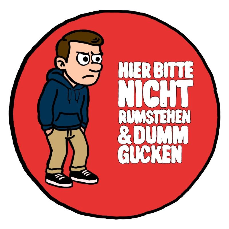 Anti-Glotzer-Sticker