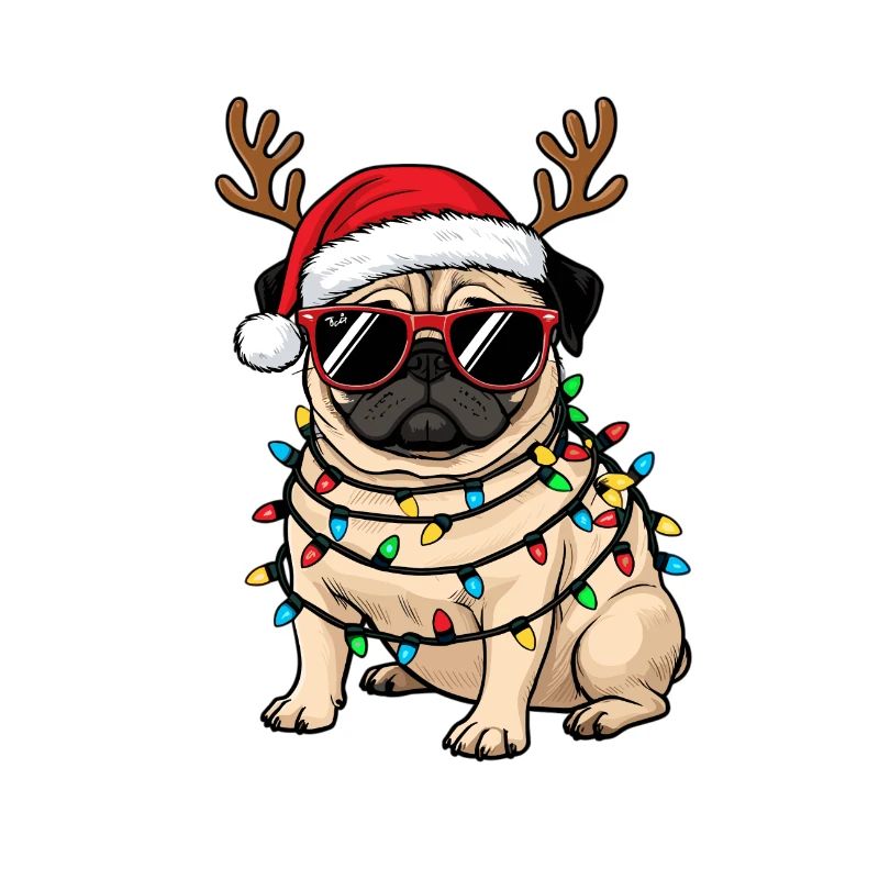 Weihnachts Mops