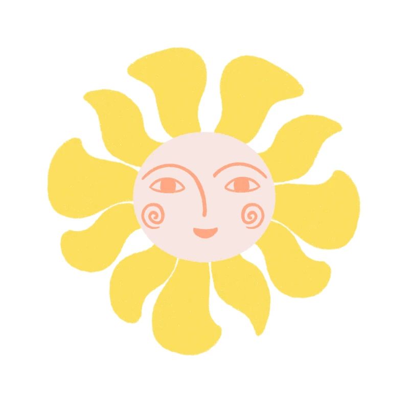 Glückliche Sonne