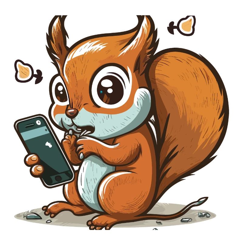 Scroll weiter, Eichhörnchen!