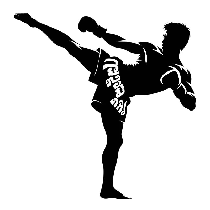 Conception de combattant Muay Thai