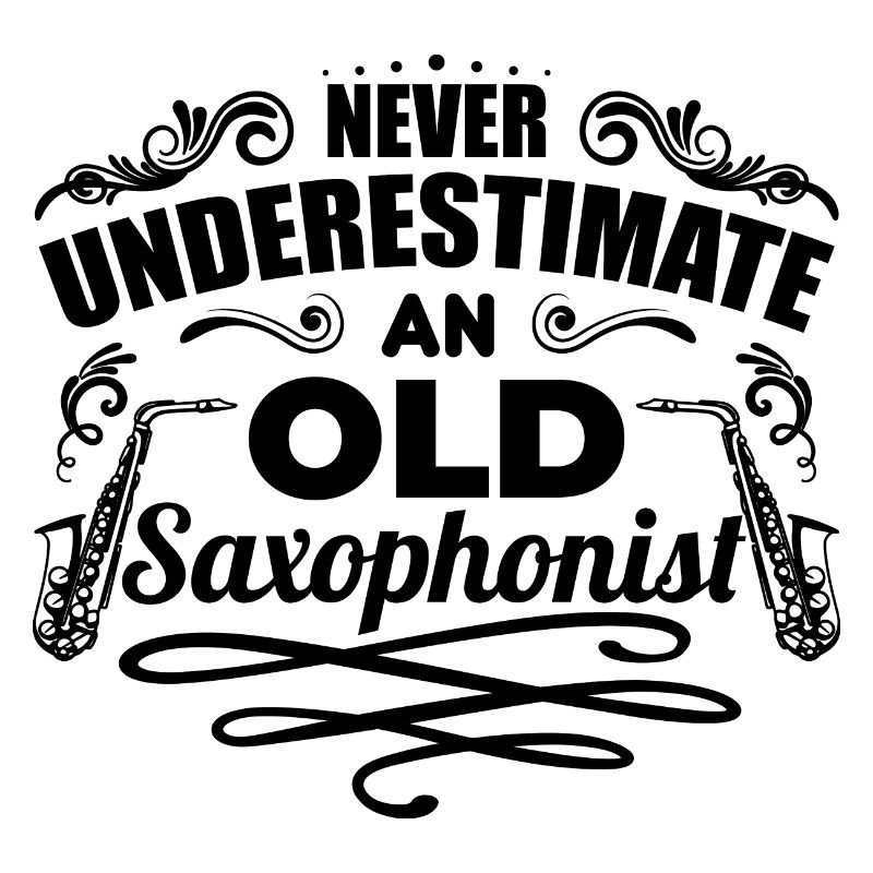 Saxophonist Großvater