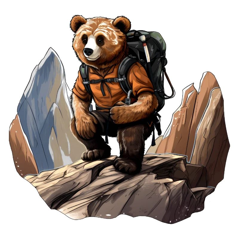 Bären Bergsteiger / Wandern Bär