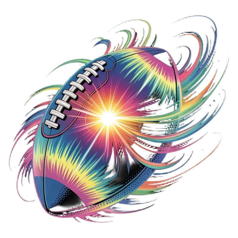 Neon-Football Farbexplosion