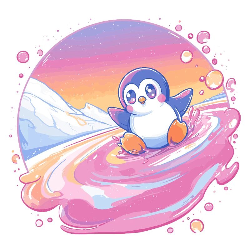 Pastell-Pinguin Spritz