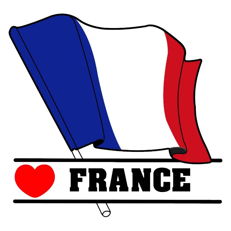 Frankreich Flaggenherz
