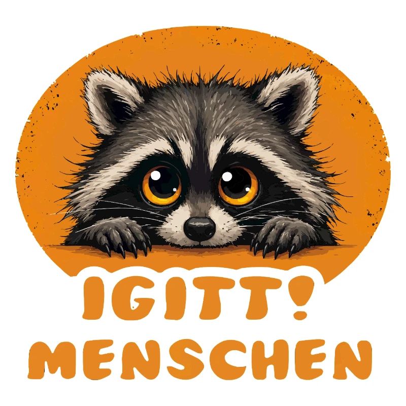 Lustige Igitt ! Menschen Waschbär