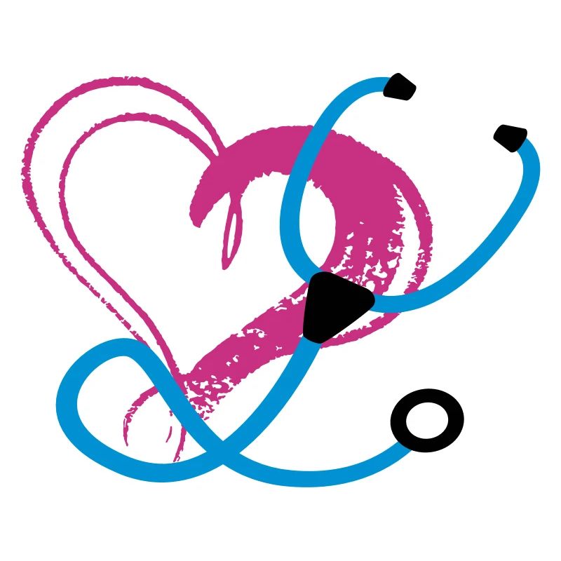 Stethoskop & Herz - Krankenschwester/Arzt