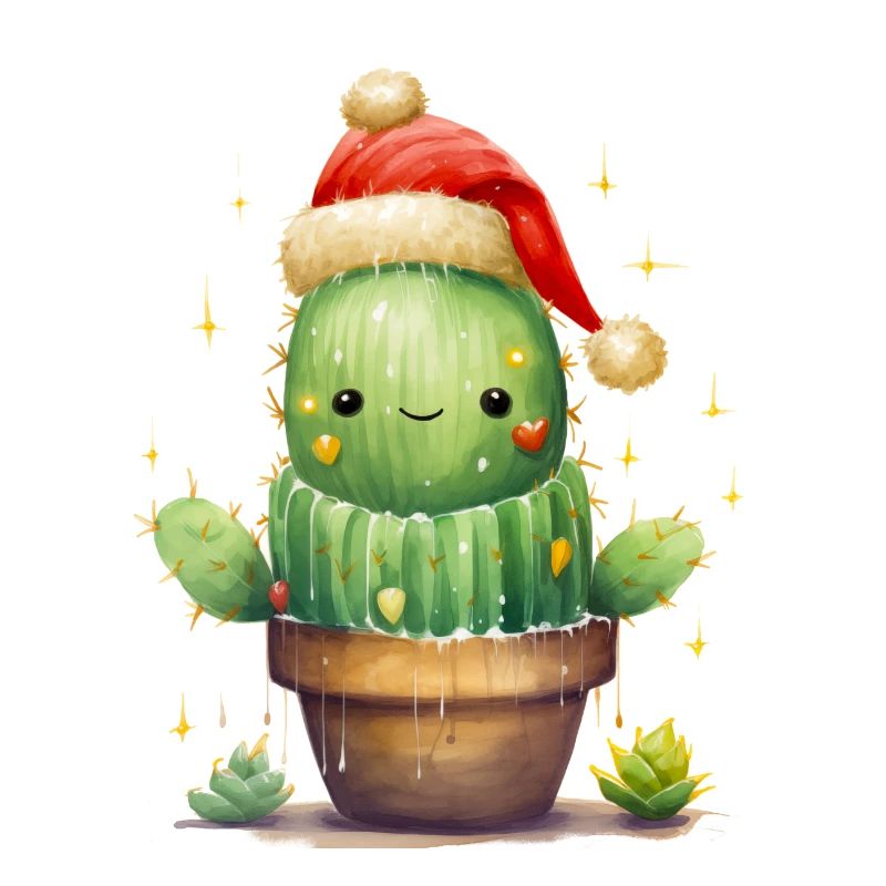 Xmas Fröhlicher Kaktus