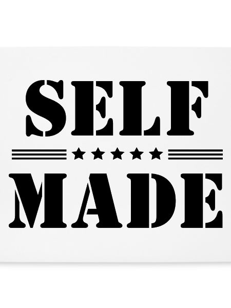 Selbstgemachte Schablone Stars Erfolgsmotivation
