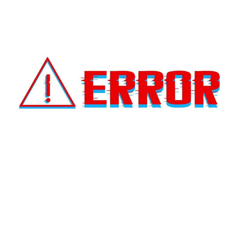 ERROR Fehler Glitch T-Shirt Geschenkidee