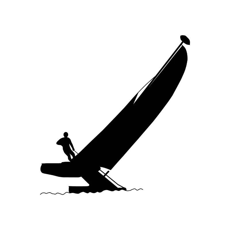 Katamaran in Schräglage
