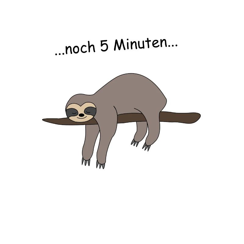 Faultier Schlafen Wecker