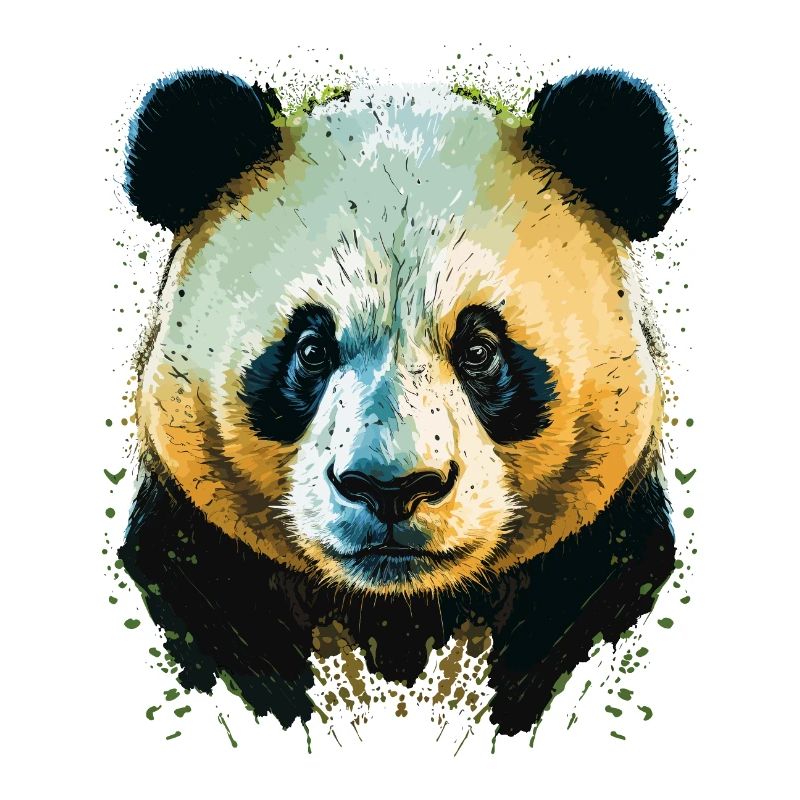 Gelber Pandakopf