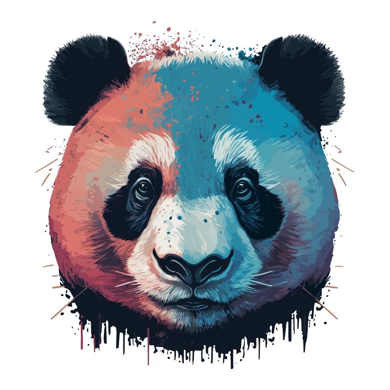 Panda Malerei