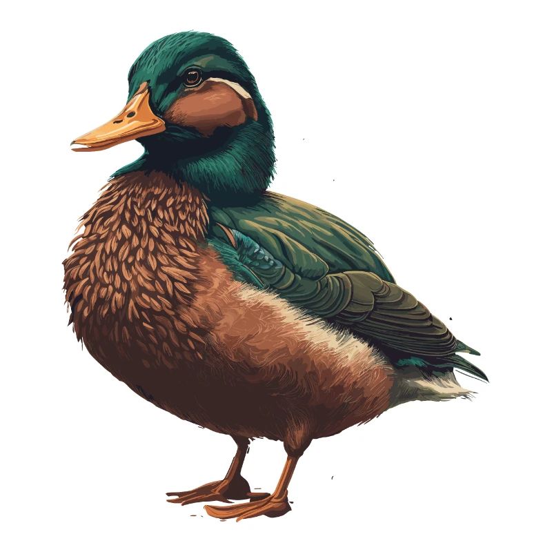 Detaillierte Ente