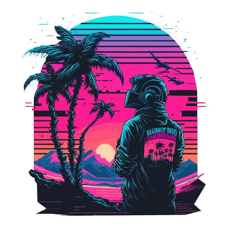 Vaporwave Palme