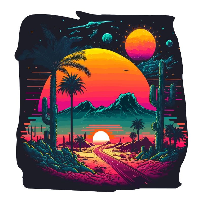 Neon Sonnenaufgang