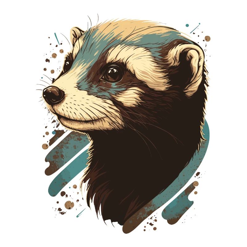 Frettchengesicht Illustration