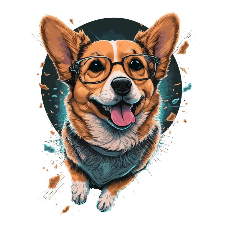 Lustiger Corgi