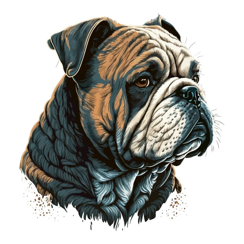 Bulldoggen-Kunst
