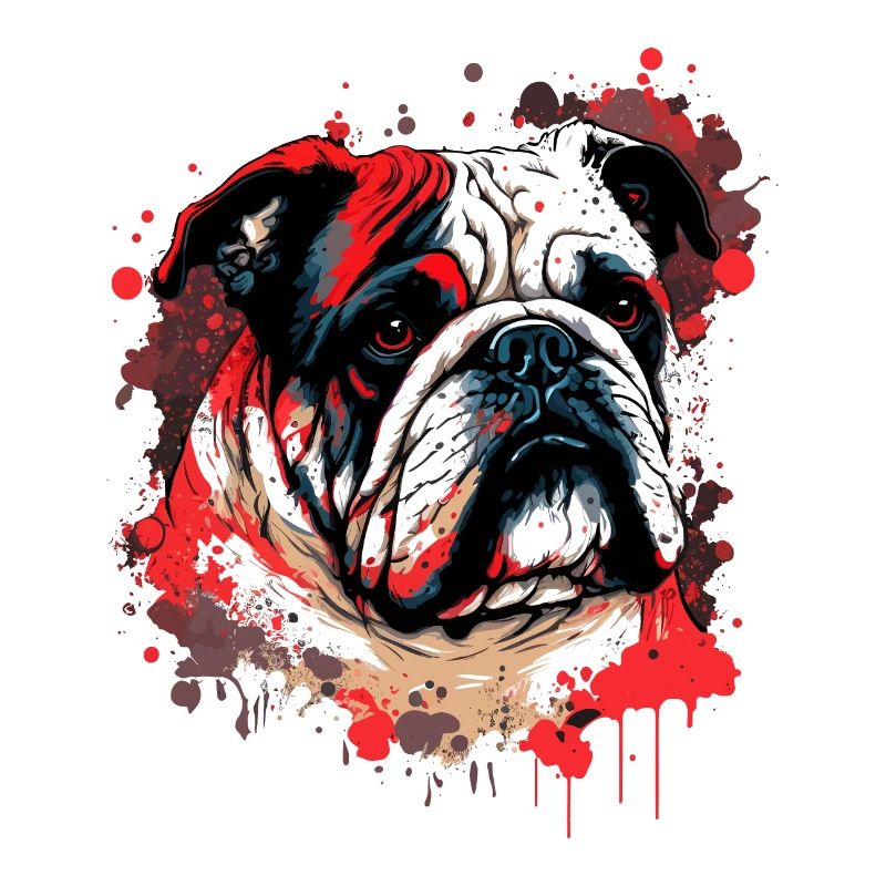 Red Bulldog Kunst