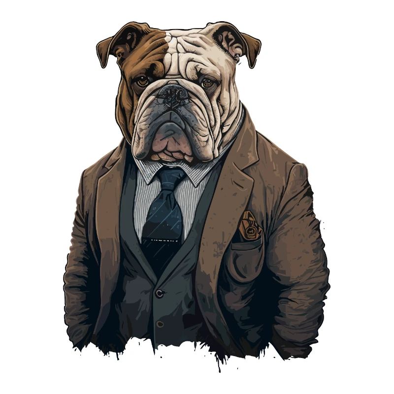 Tapfere Bulldogge