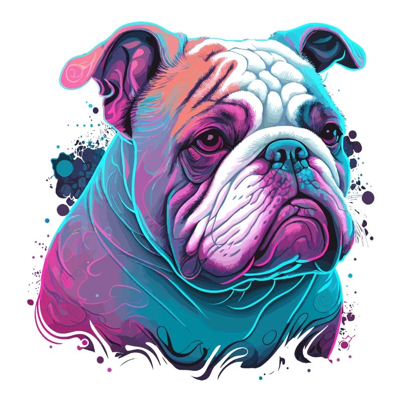 Unschuldige Gesichtsbulldogge