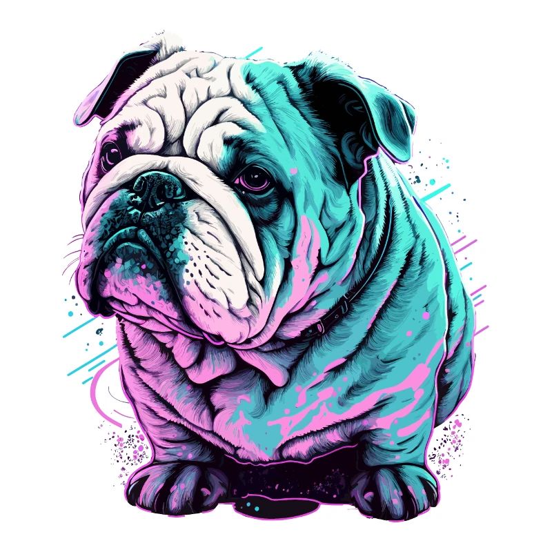 Entzückende kurze Bulldogge