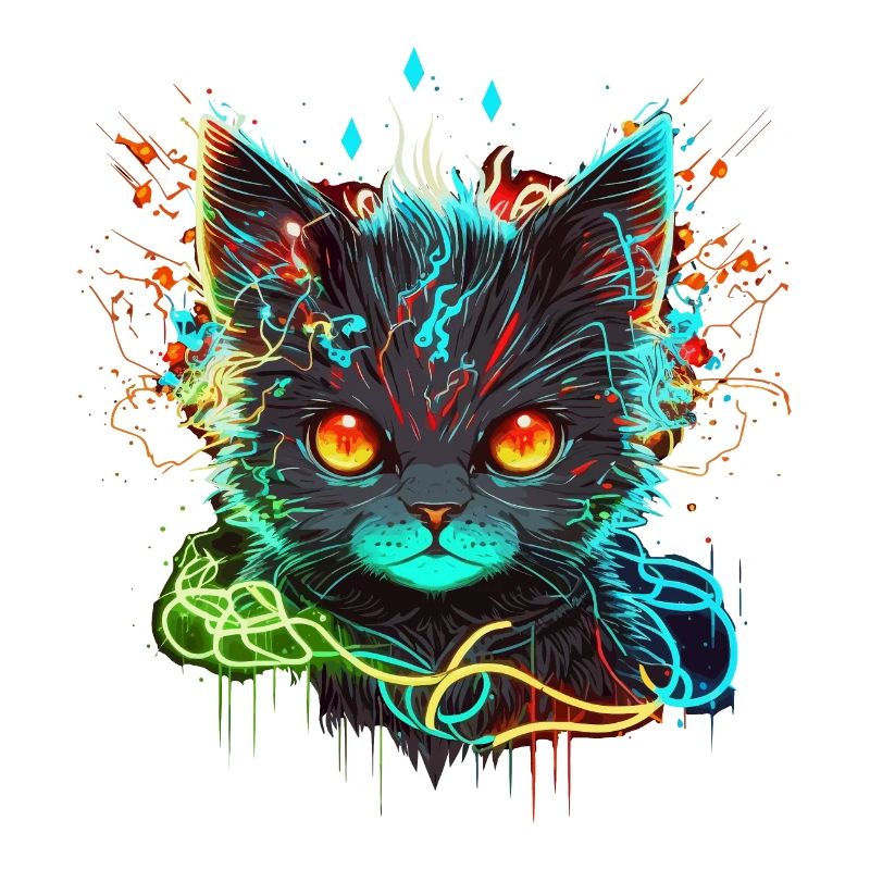 Geladene Katze