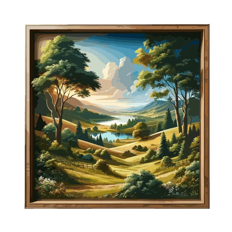 Landschaft - Illustration