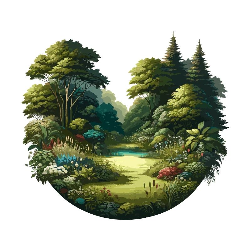 Landschaft - Illustration