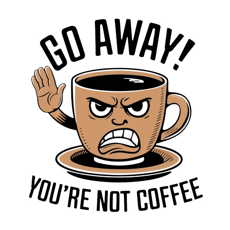 Partez! Vous n’êtes pas du café.