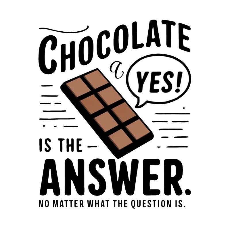 Chocolate is the answer. No matter what the question is