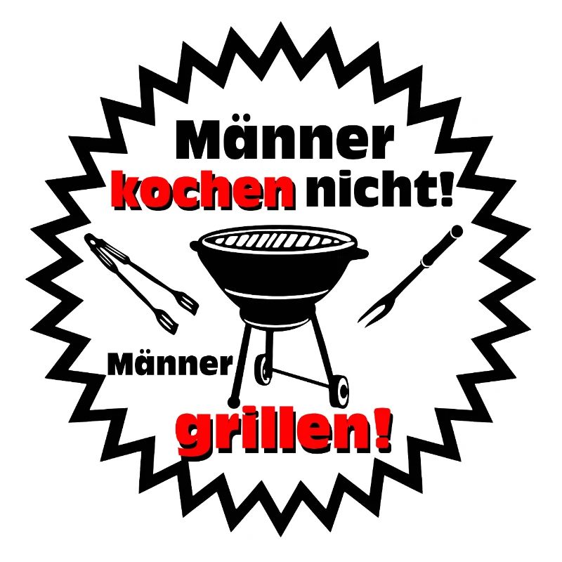 Grillen , Männer grillen