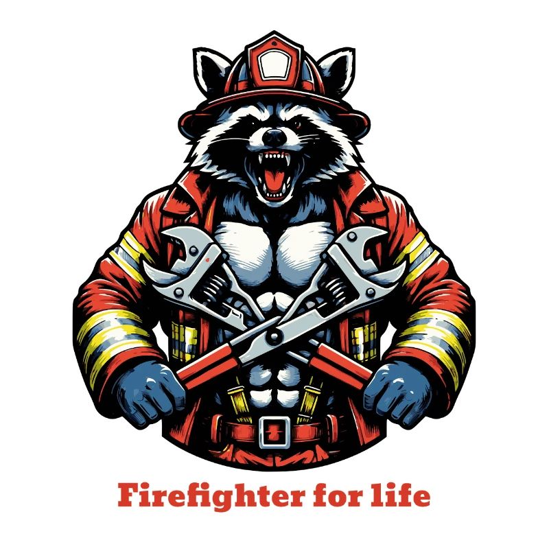 Feuerwehr Waschbär