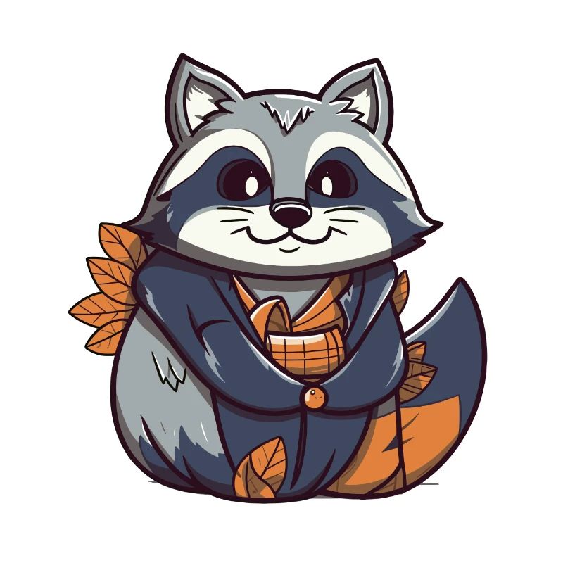 Waschbär - Kawaii Style