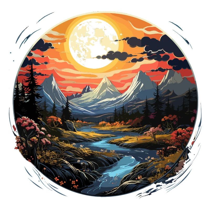 Landschaft - Illustration