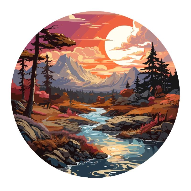 Landschaft - Illustration