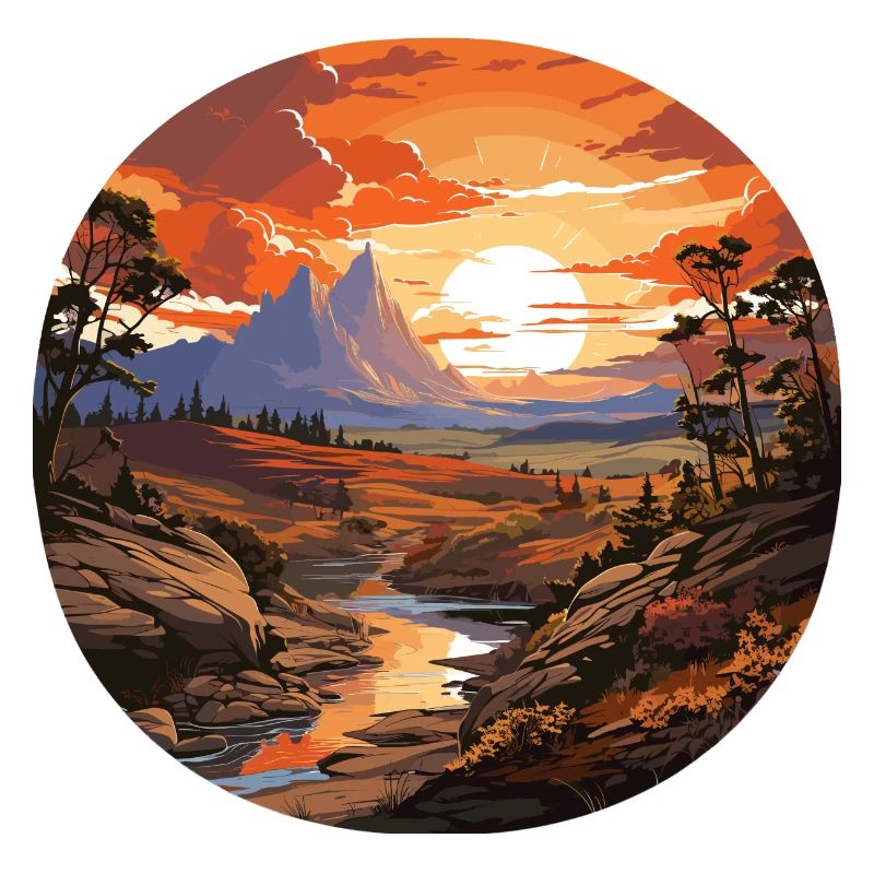 Landschaft - Illustration