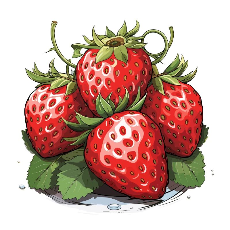 Erdbeere - Illustration