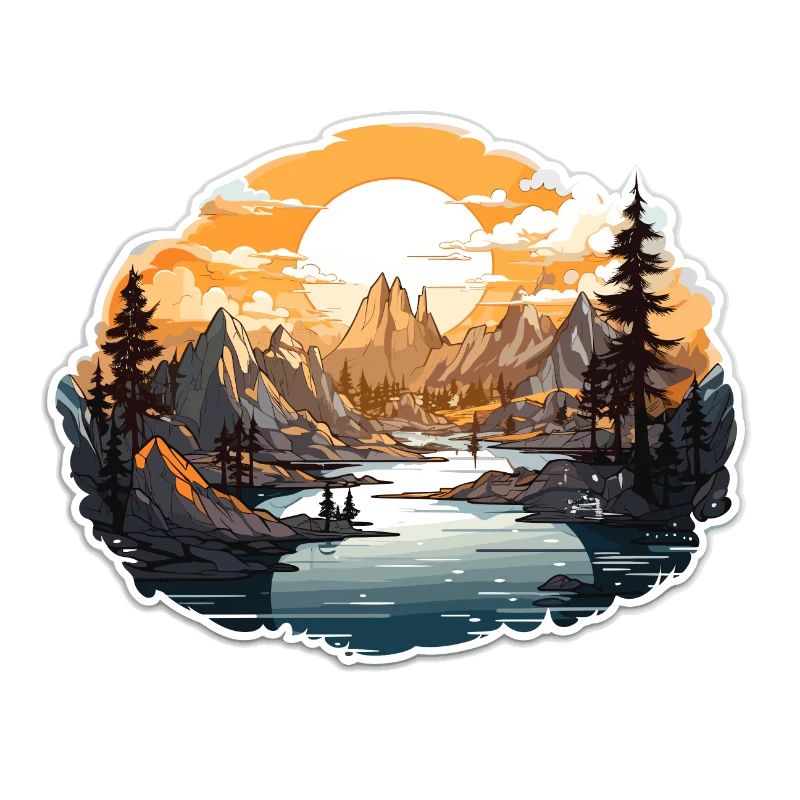 Landschaft - Illustration