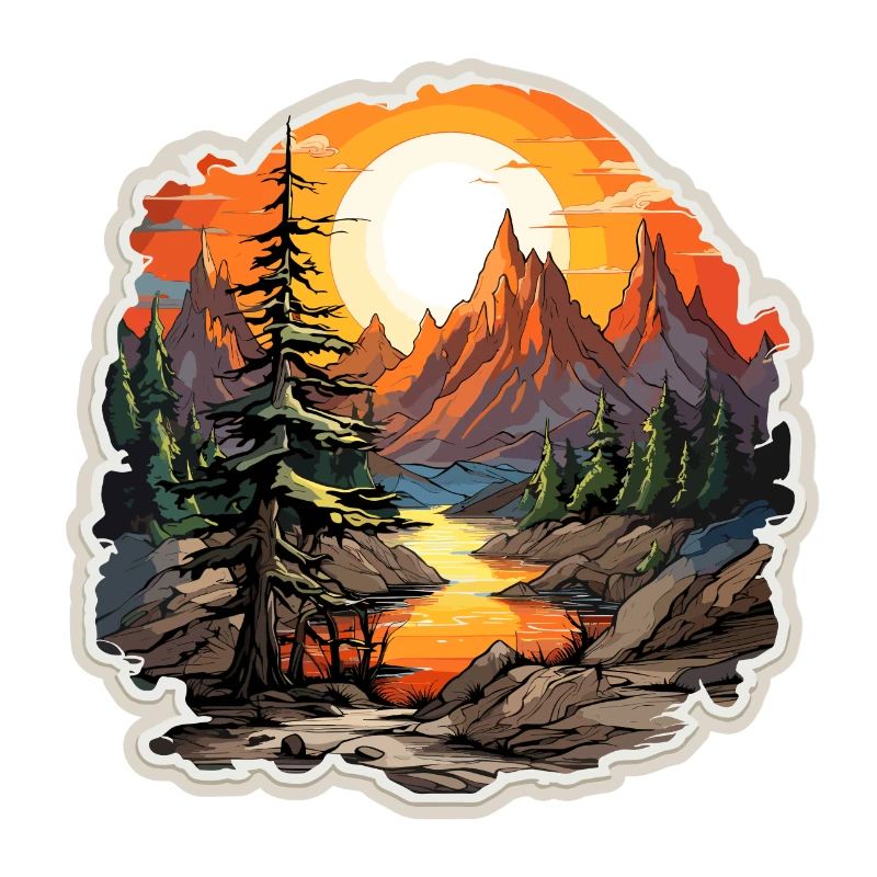 Landschaft - Illustration