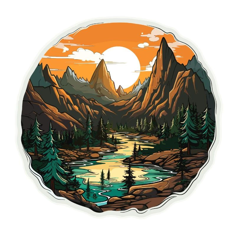 Landschaft - Illustration